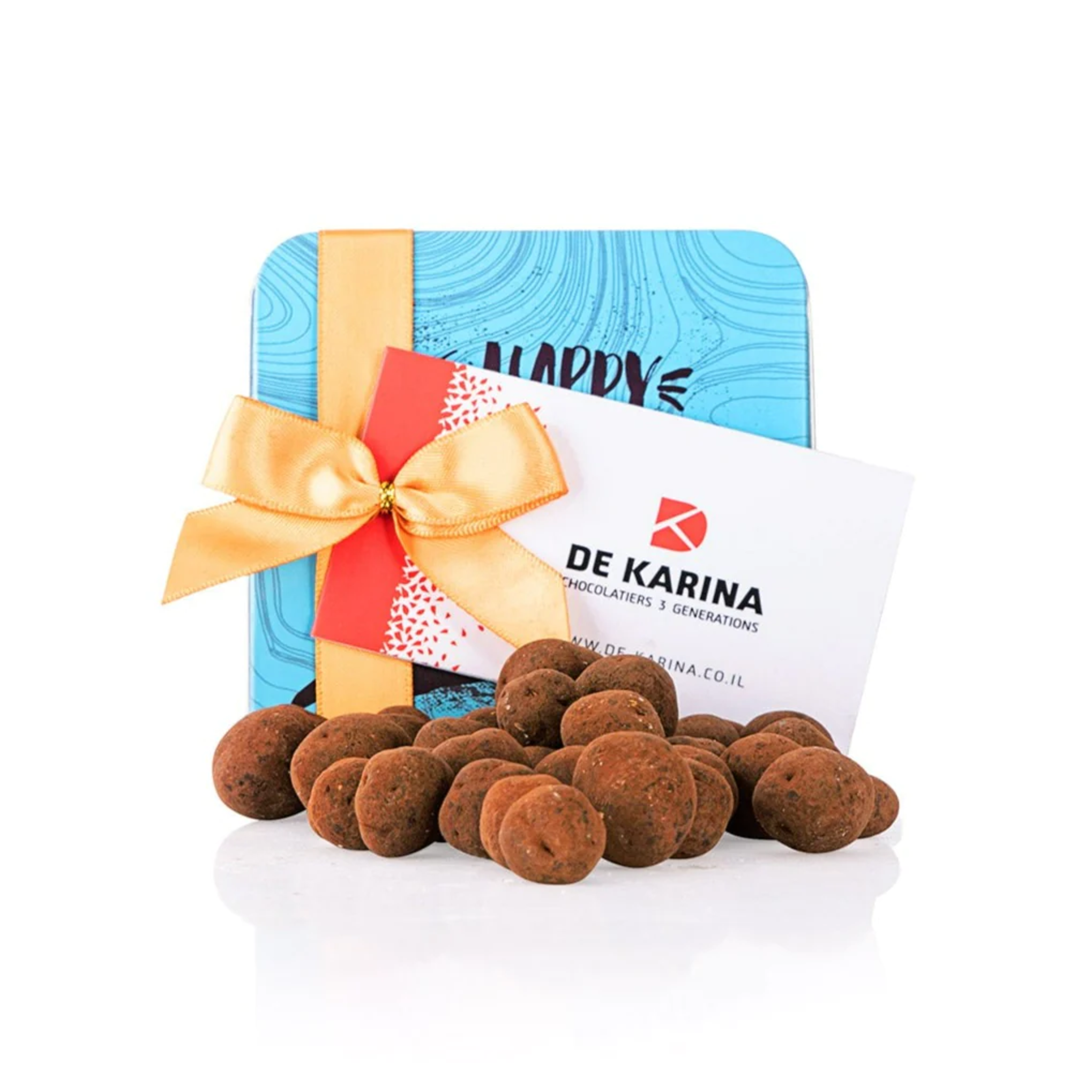 De Karina - mix 2 types of chocolate pearls - blue solo