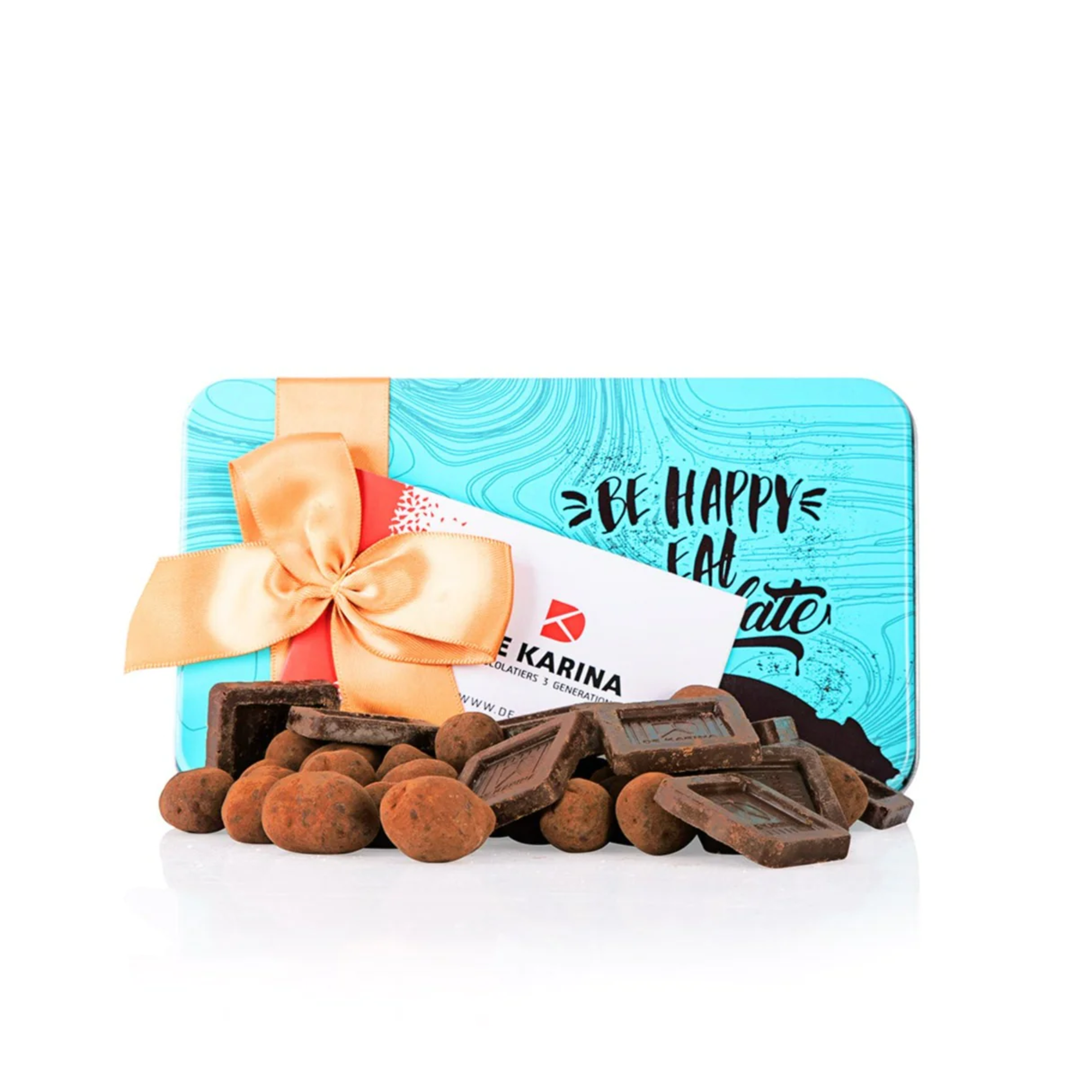 De Karina - Duet box combines 2 types of fine chocolates