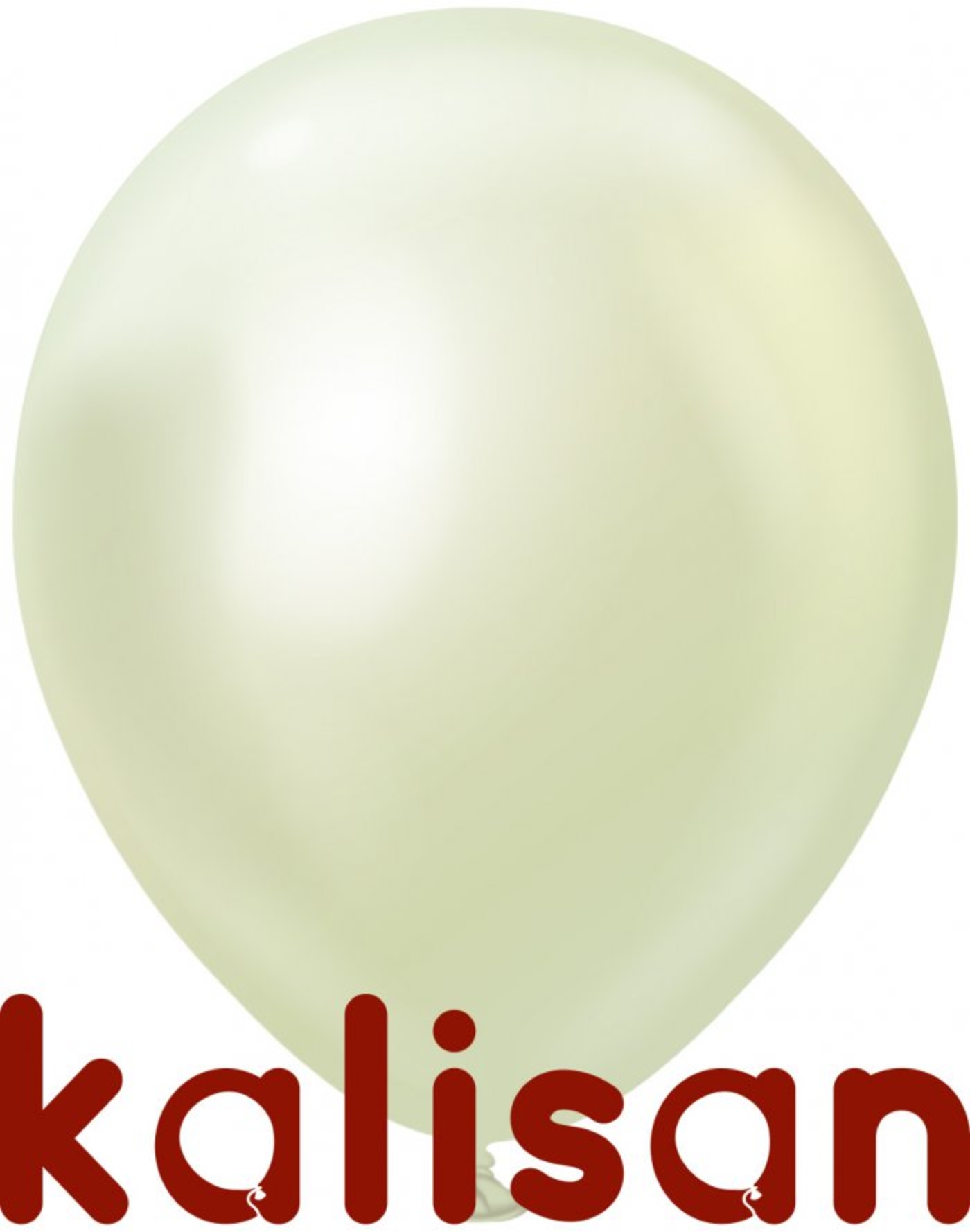 helium balloon - chrome - gold green