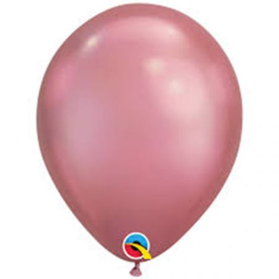 Helium balloon - chrome - pink