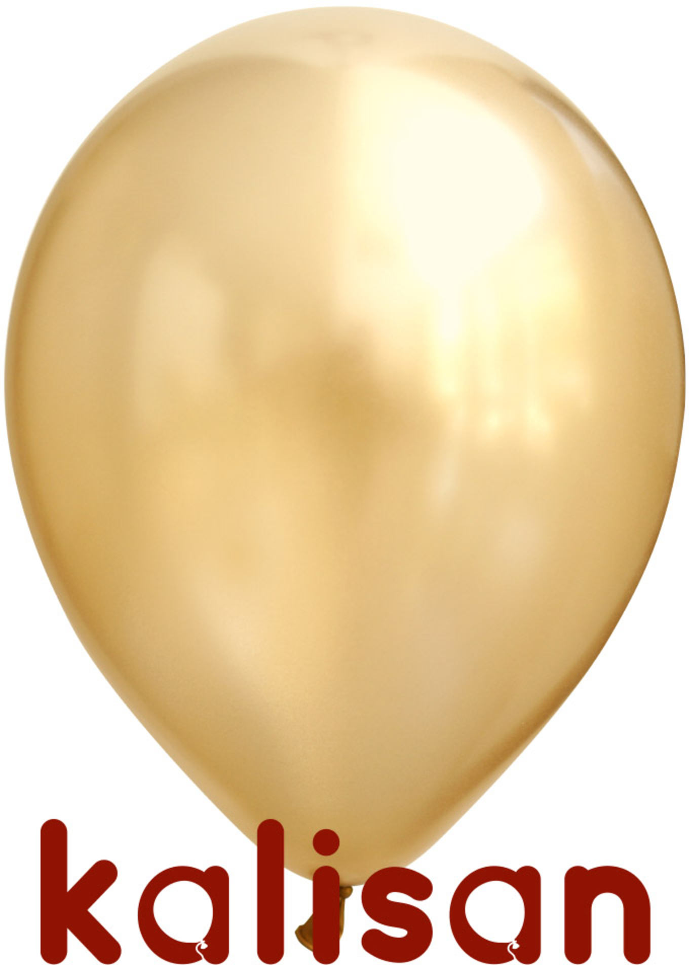 helium balloon - chrome - gold