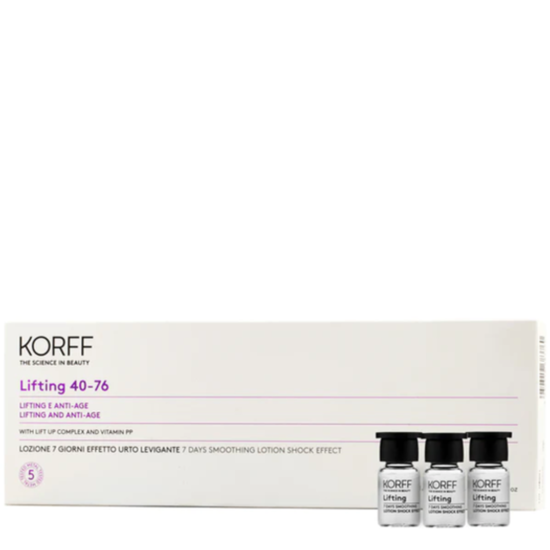 korff-lifting 40-76 7 days smoothing lotion shock effect