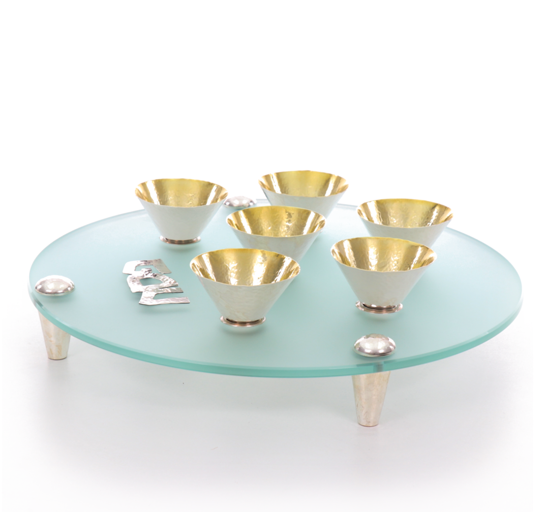 Passover bowl Yehonathan pure silver