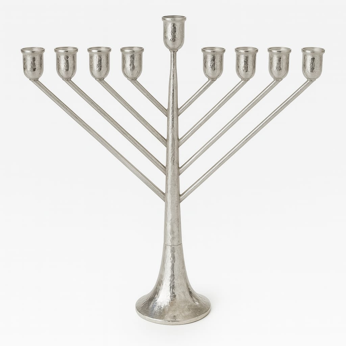 pure silver Menorah Ramban (Chabad) Hammer