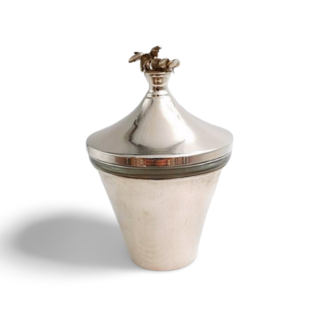 Pure silver Yoni honey dish