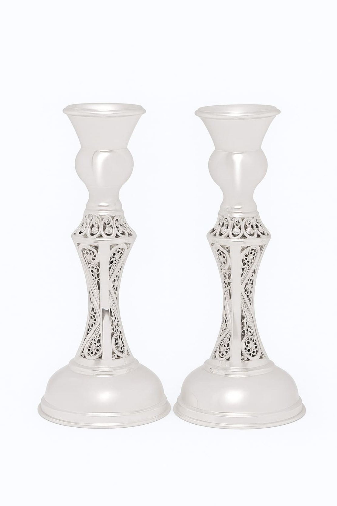 pure silver Popeye S candlesticks