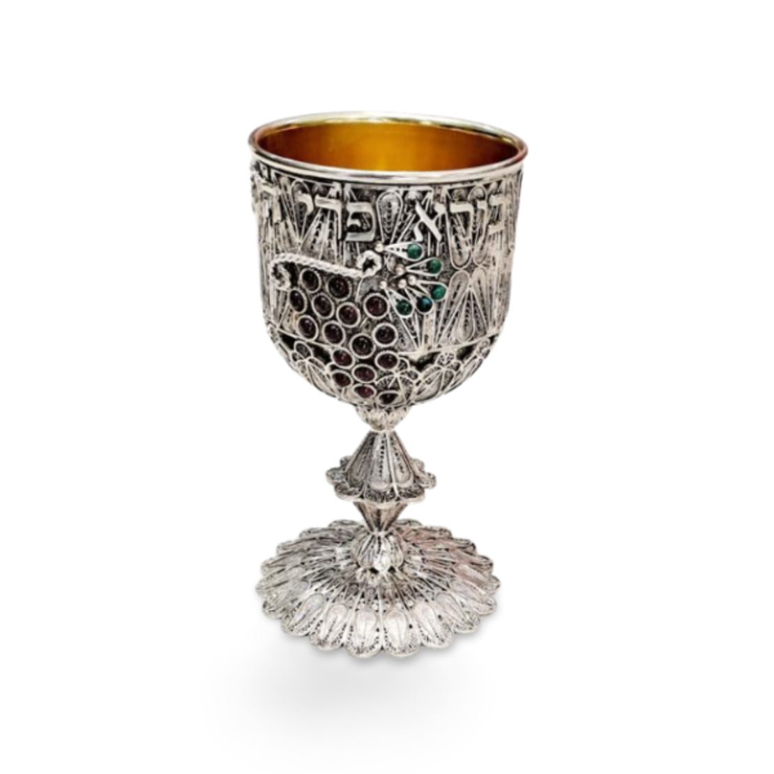 גביע קידוש פיליגרין L אבנים