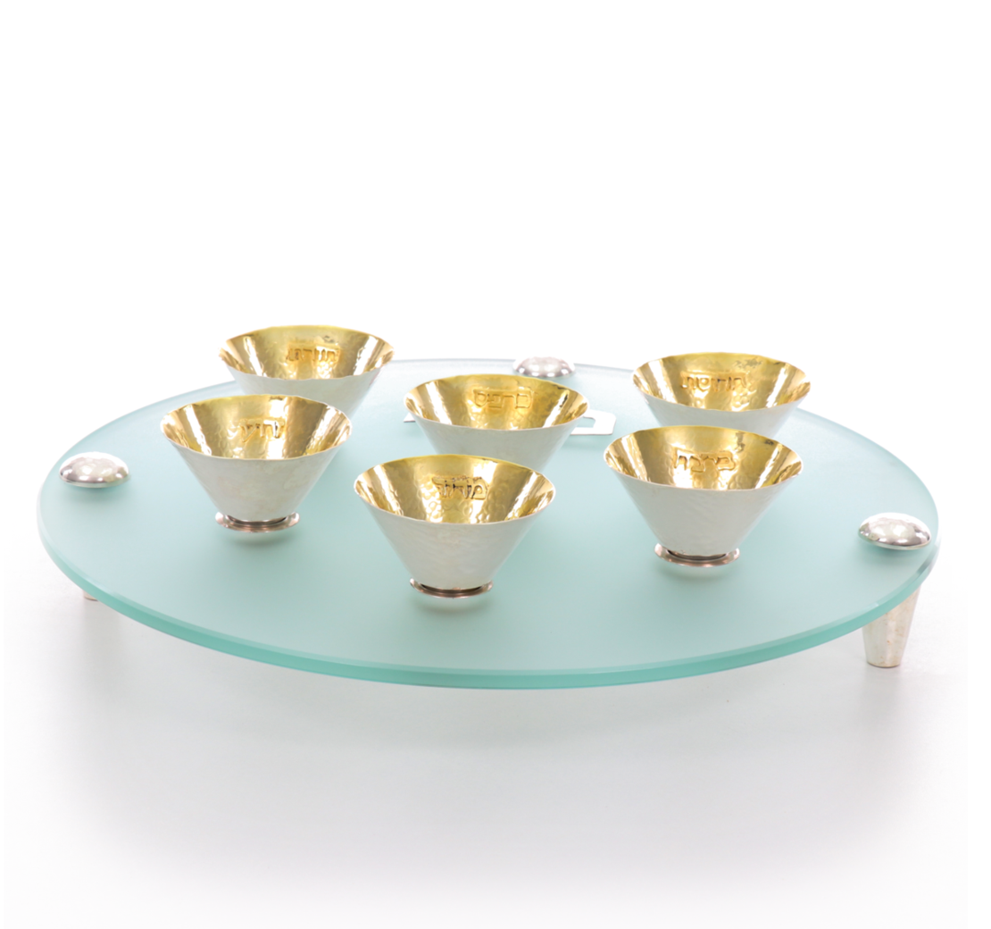 Passover bowl Yehonathan pure silver