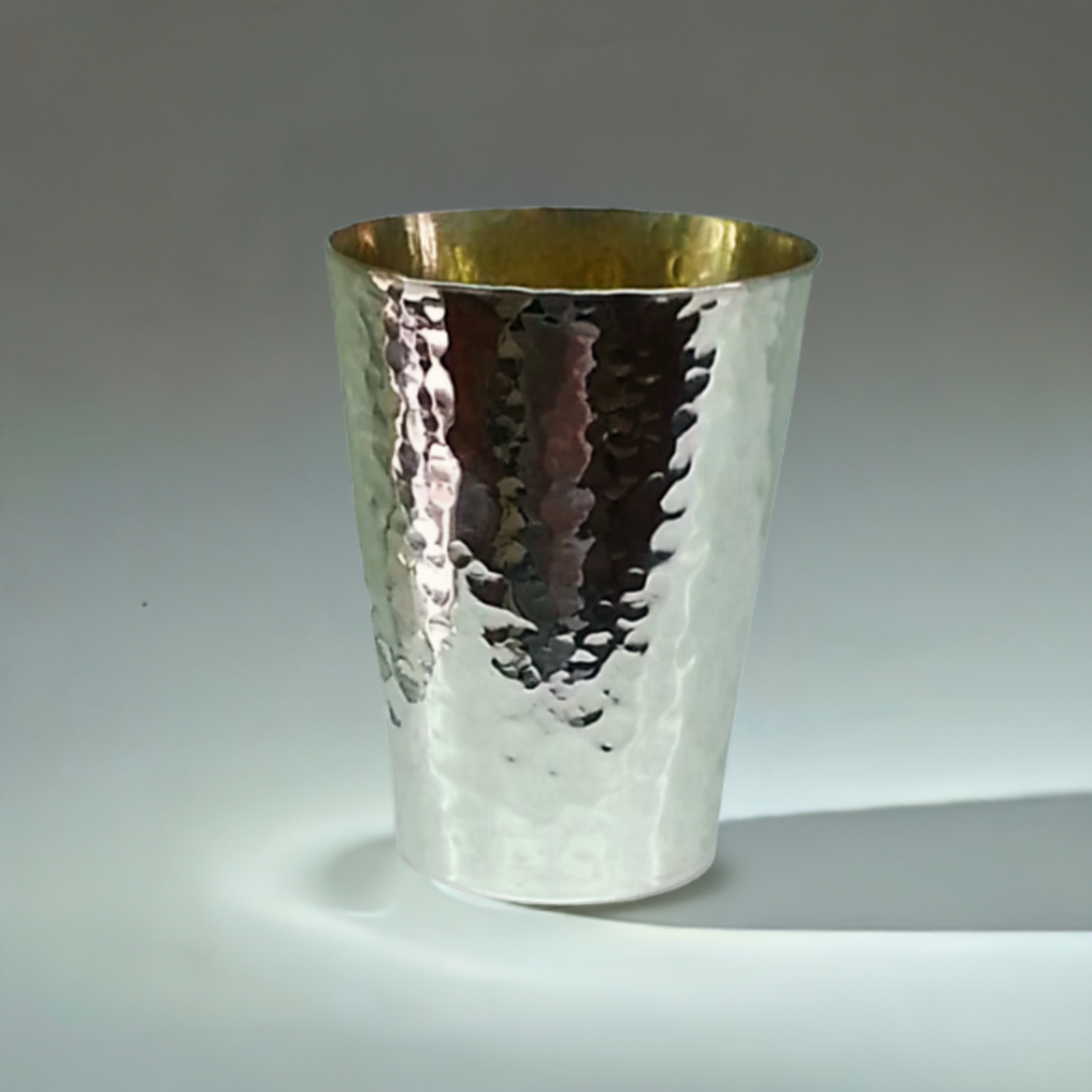 Pure silver hammer kiddush cup
