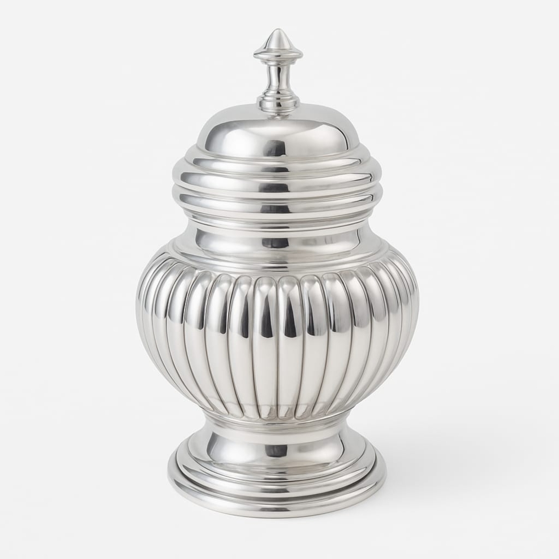 Pure silver strips honey dish