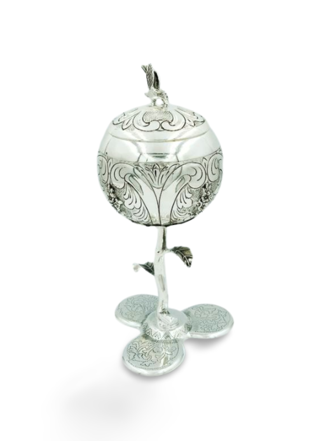 גביע קידוש רוזין מעוטר כסף טהור