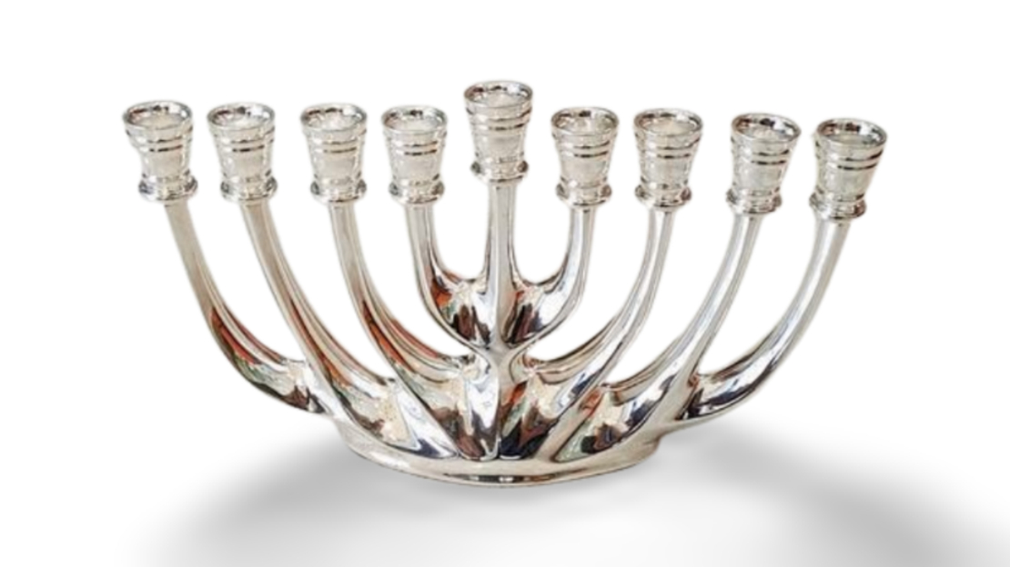 sterling silver Senna Burning menorah