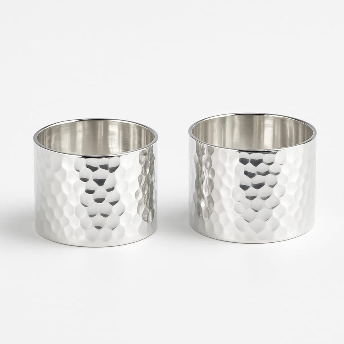 pure silver mini T-LIGHT candlesticks