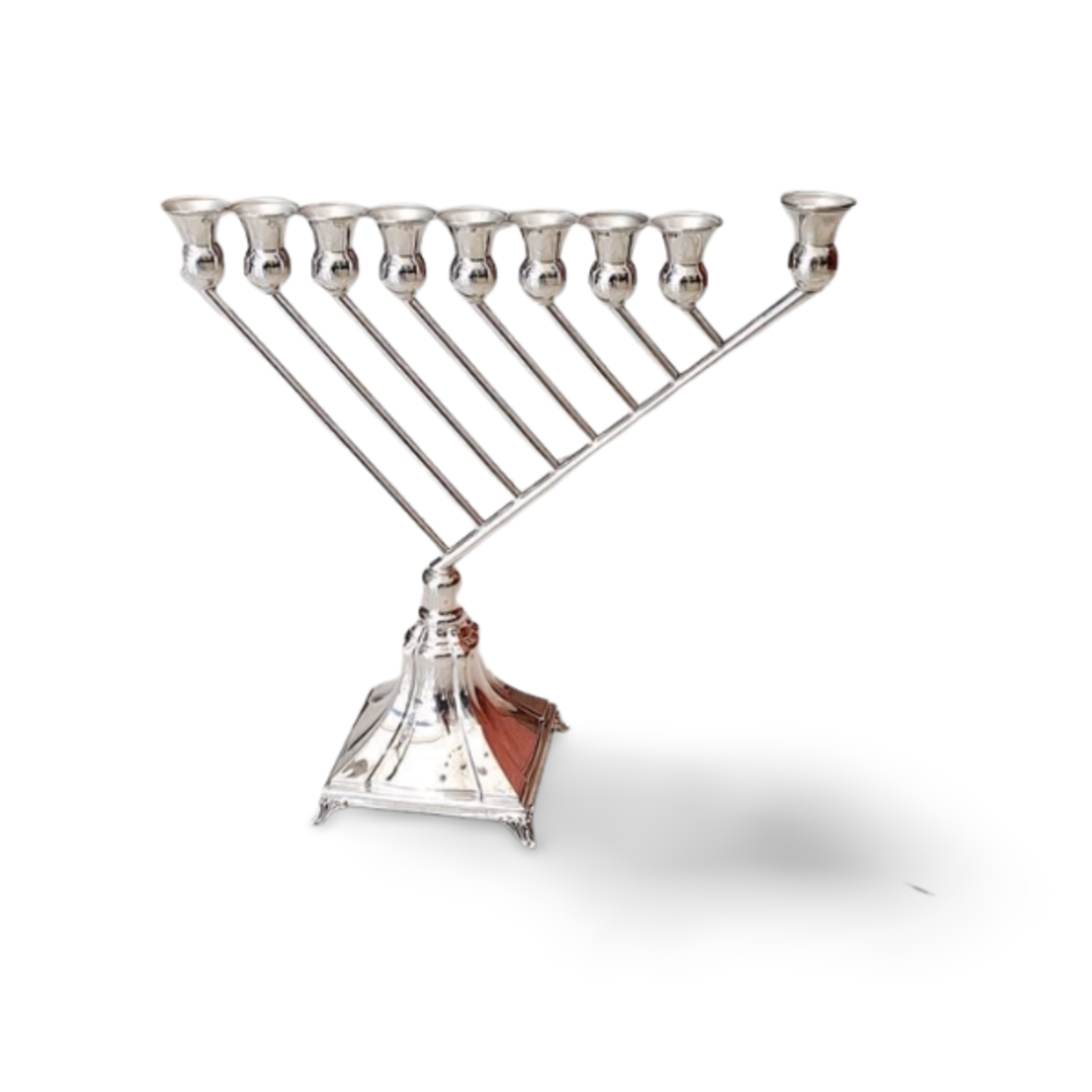 Menorah Diagonals Pure Silver