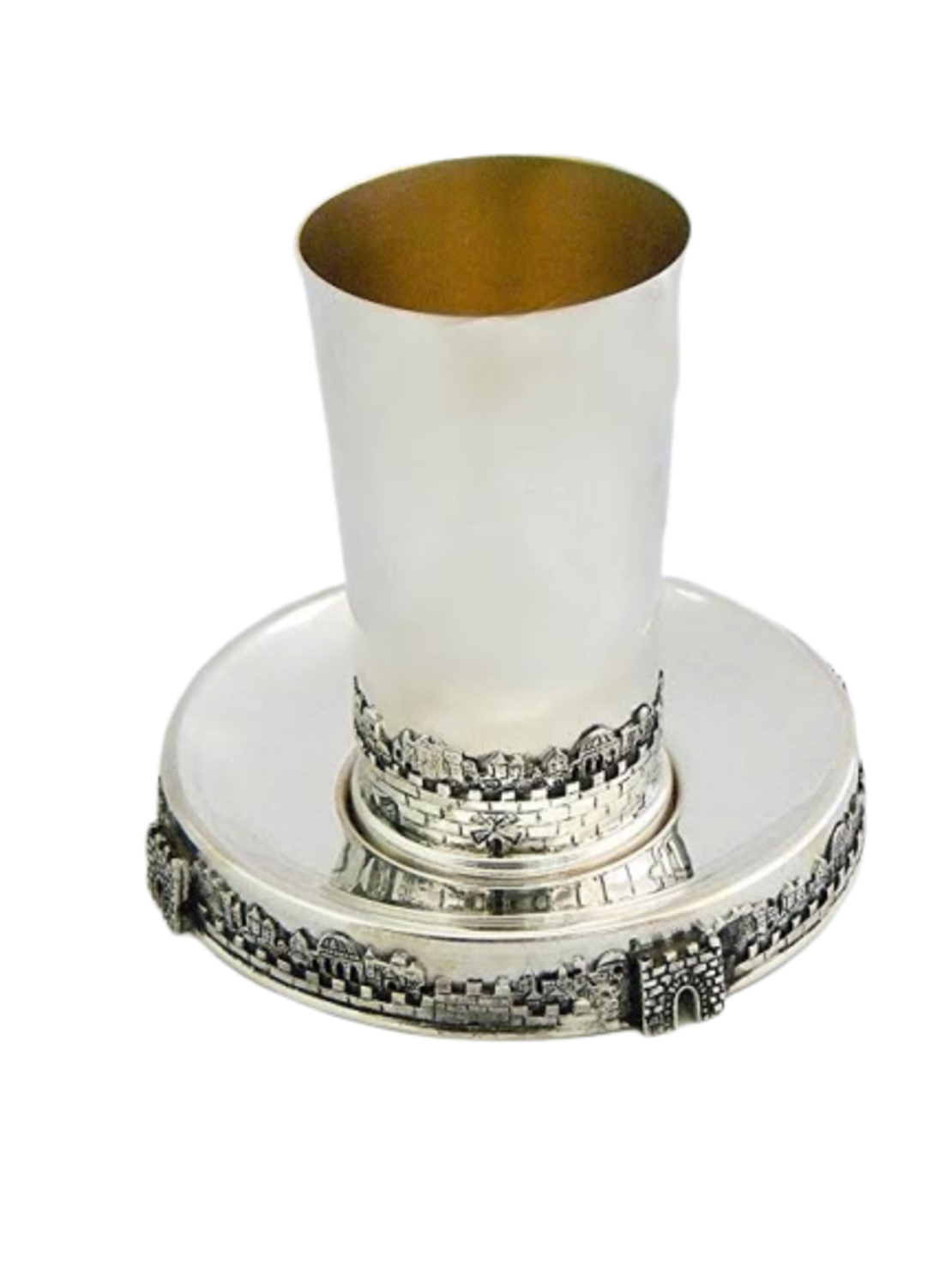 Kiddush Jerusalem pure silver set