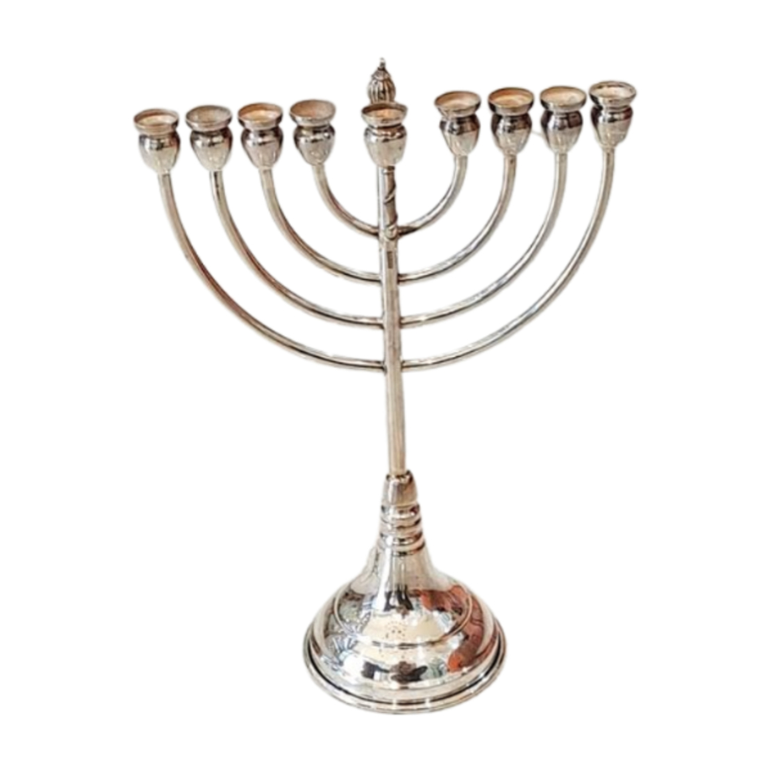 Pure silver mini menorah