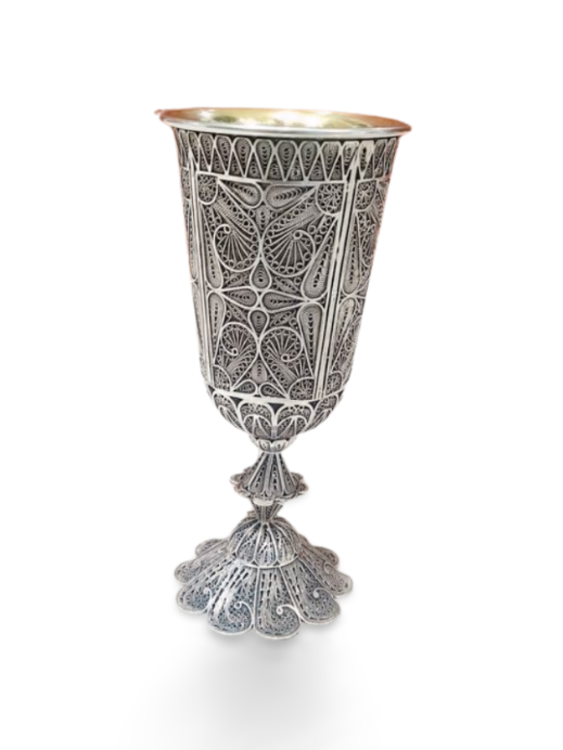 גביע קידוש פילגרן כסף טהור