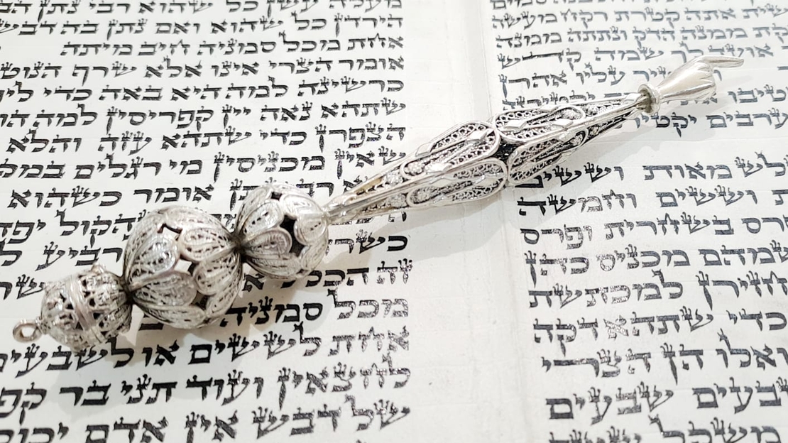 יד לקריאה בתורה מעוין S כסף טהור