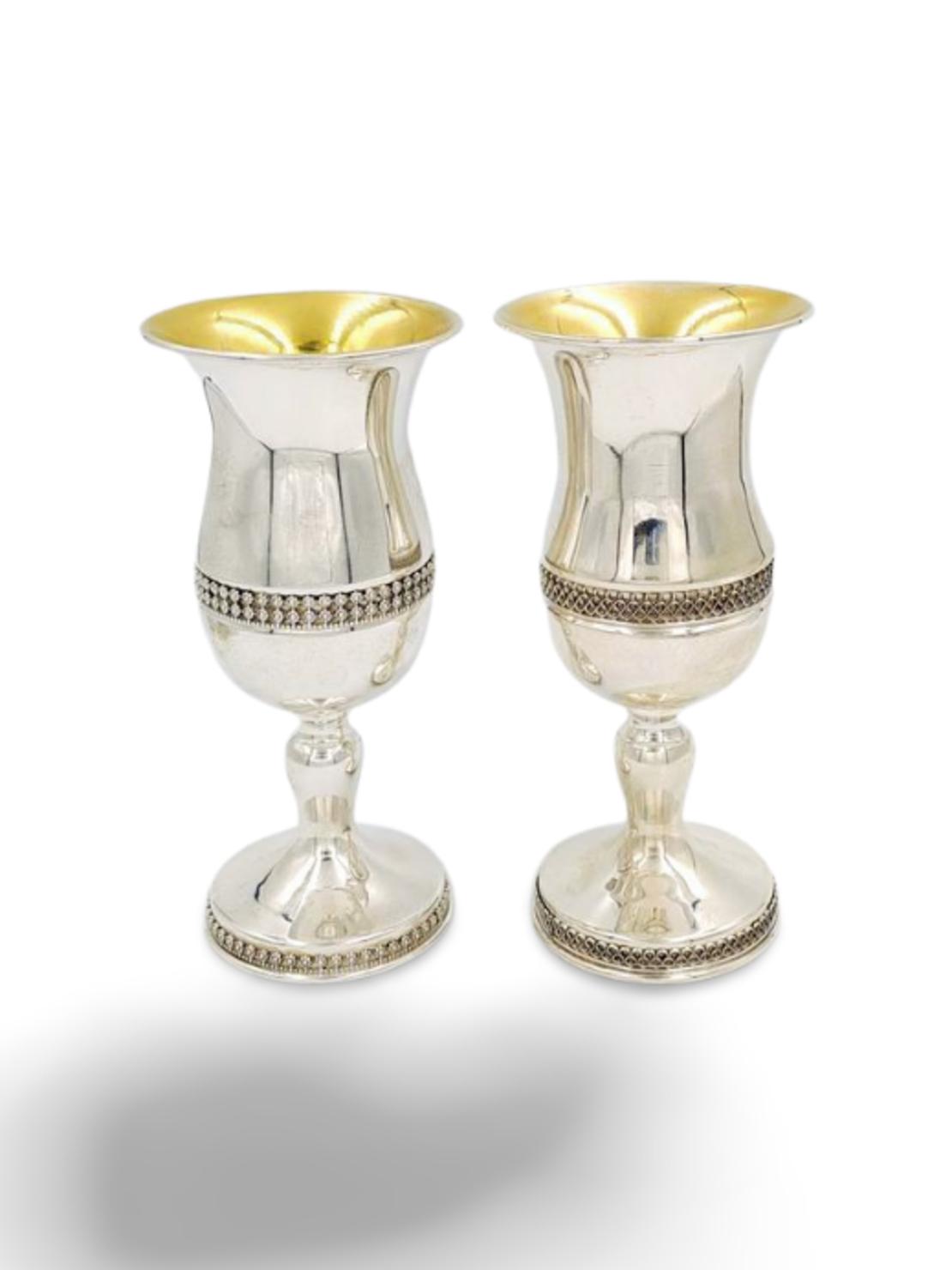 Pure Silver Kiddush Set Belly Cup