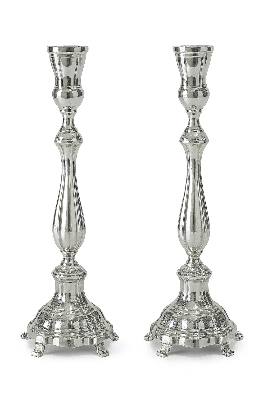 Amadeo M pure silver candlesticks
