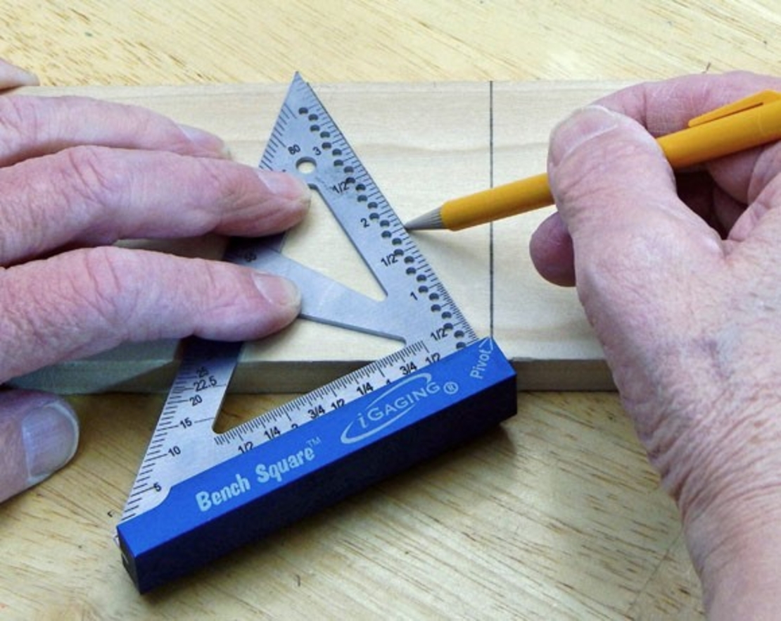 זוג זוויתני שולחן מדוייקים אלומיניום כחול IGAGING SQUARES