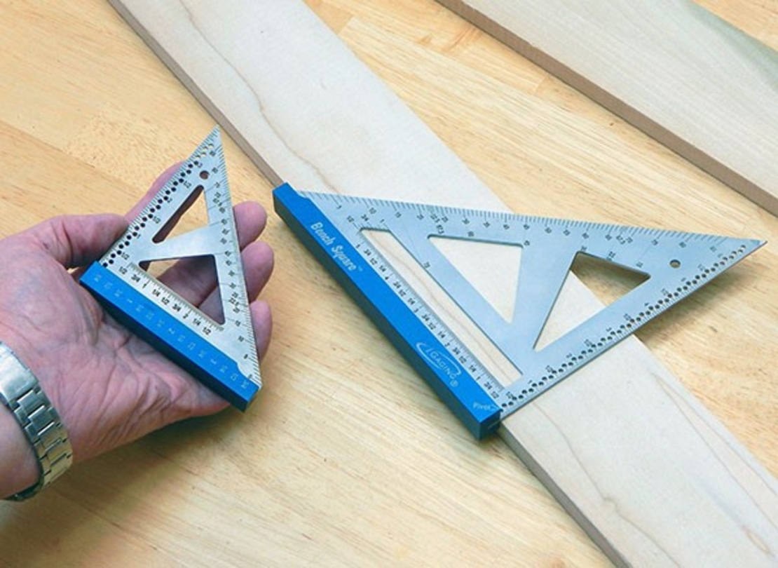 זוג זוויתני שולחן מדוייקים אלומיניום כחול IGAGING SQUARES