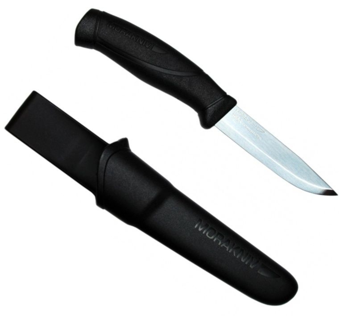 סכין מורה קומפניון אלחלד, שחור Morakniv Companion