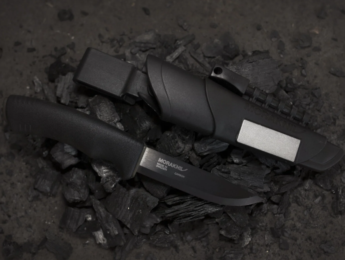 סכין בושקראפט מושחרת מורה-קניב - MORAKNIV BUSHCRAFT SURVIVAL