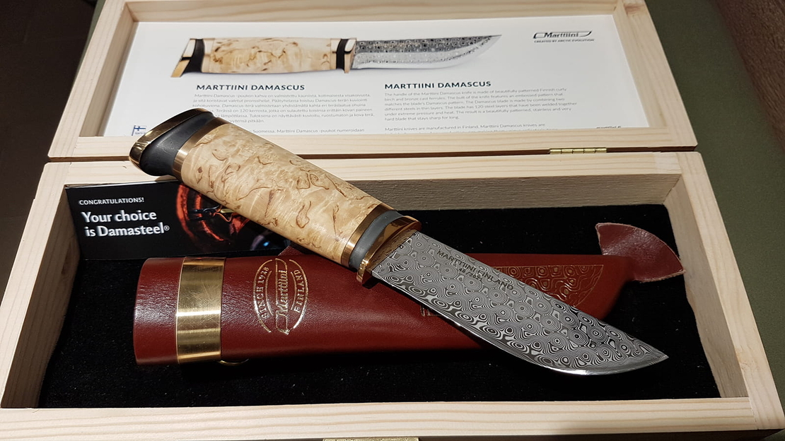 סכין פלדת דמשק - MARTTIINI DAMASCUS