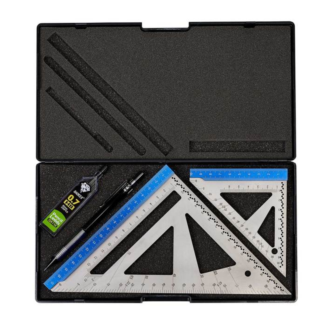 זוג זוויתני שולחן מדוייקים אלומיניום כחול IGAGING SQUARES