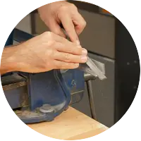 שופינים למתכת ועץ